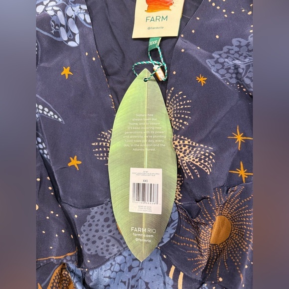 FARM RIO NIGHT JUNGLE MINI DRESS SIZE XXS NWT - Picture 4 of 13